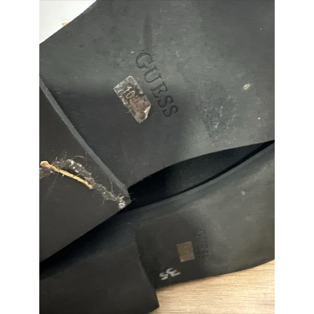 Men's Guess Denim Black‎ Oxford Dress Shoes Size 10.5 Lace Up